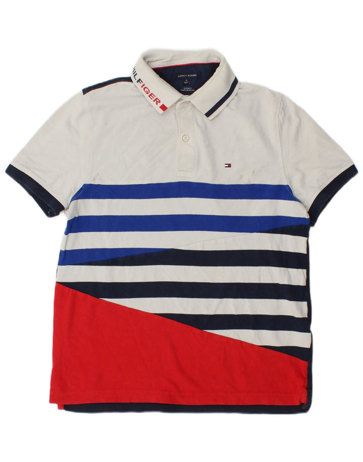 Tommy Hilfiger Herre Grafisk Polo Shirt Medium Flerfarvet Stribet