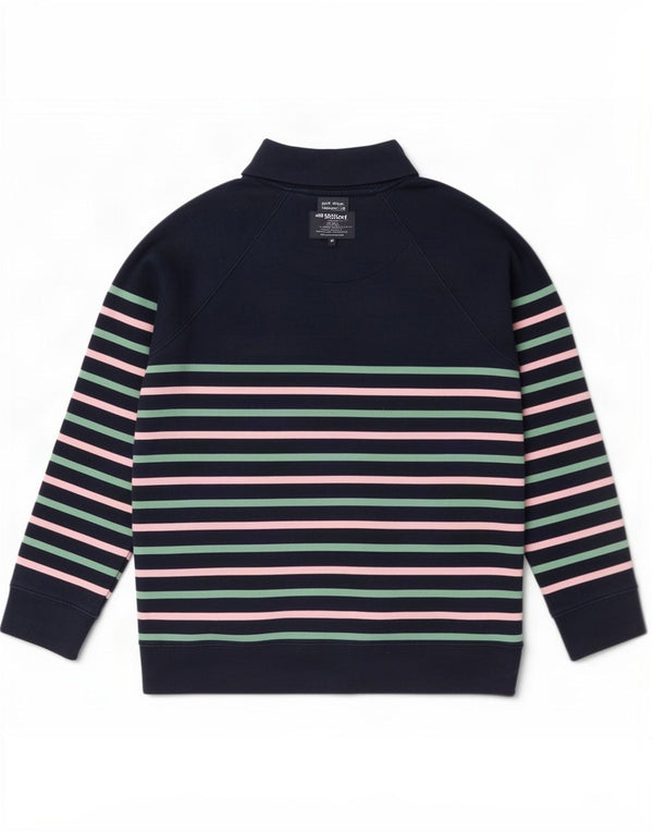 Crew Clothing Womens Oversized Sweatshirt Jumper UK 8 Small Navy Blue