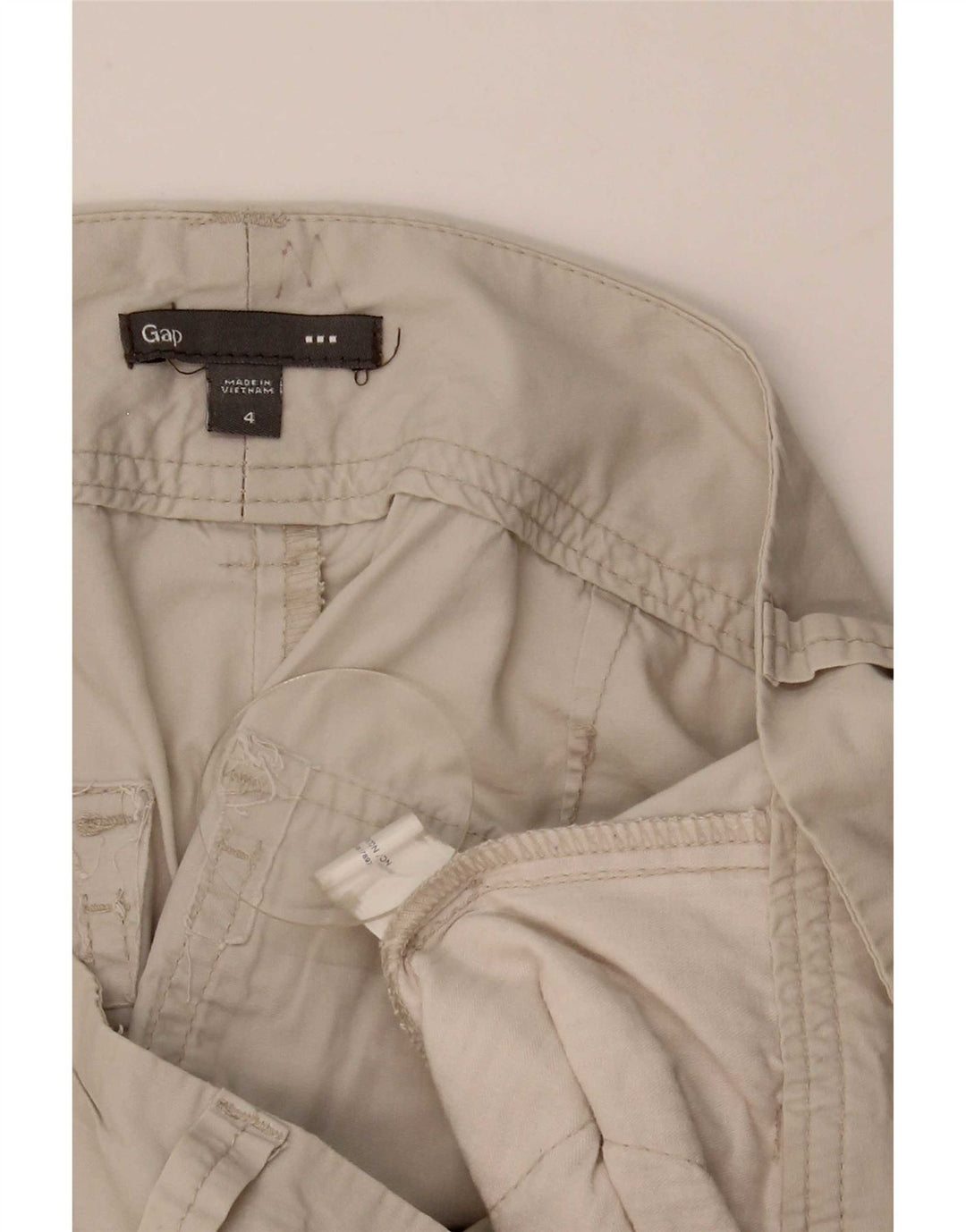 Gap Womens Cargo Shorts US 4 Small W32  Beige Cotton