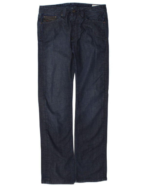 Diesel Womens Viker J Straight Jeans UK 14 Large W32 L32 Navy Blue Cotton
