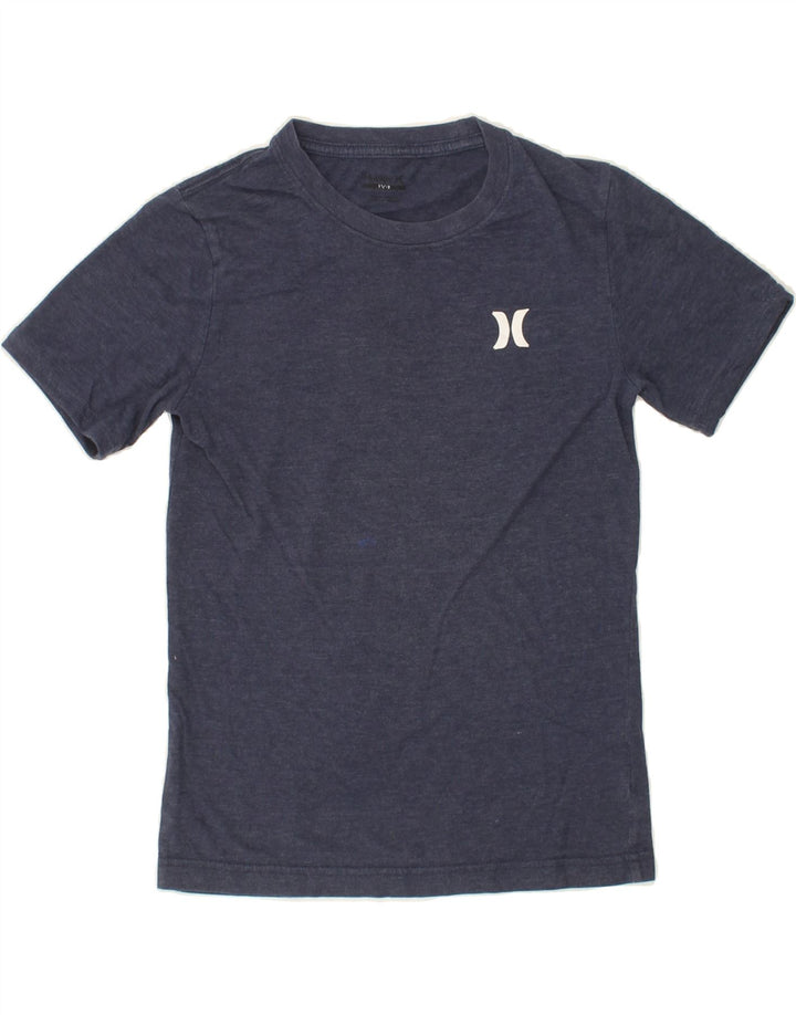 HURLEY Boys T-Shirt Top 11-12 Years Navy Blue Vintage Hurley and Second-Hand Hurley from Messina Hembry 
