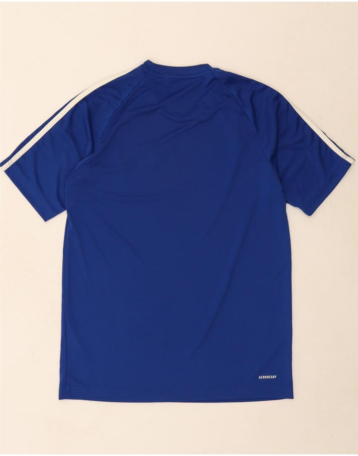 ADIDAS Mens Aeroready T-Shirt Top Small Blue Polyester Vintage Adidas and Second-Hand Adidas from Messina Hembry 