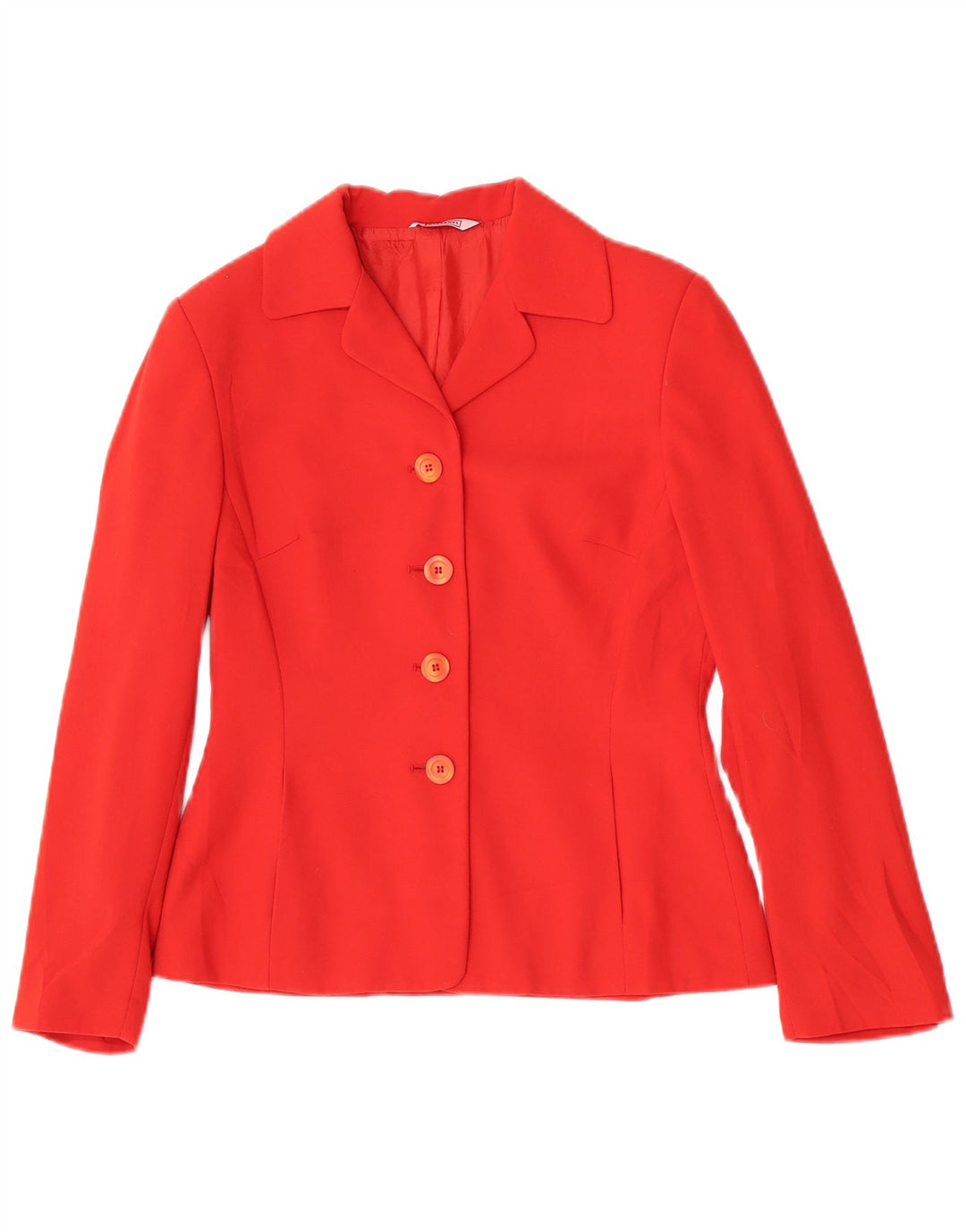 Stefanel Dame 4-knaps blazerjakke IT 42 Medium Rød Polyester