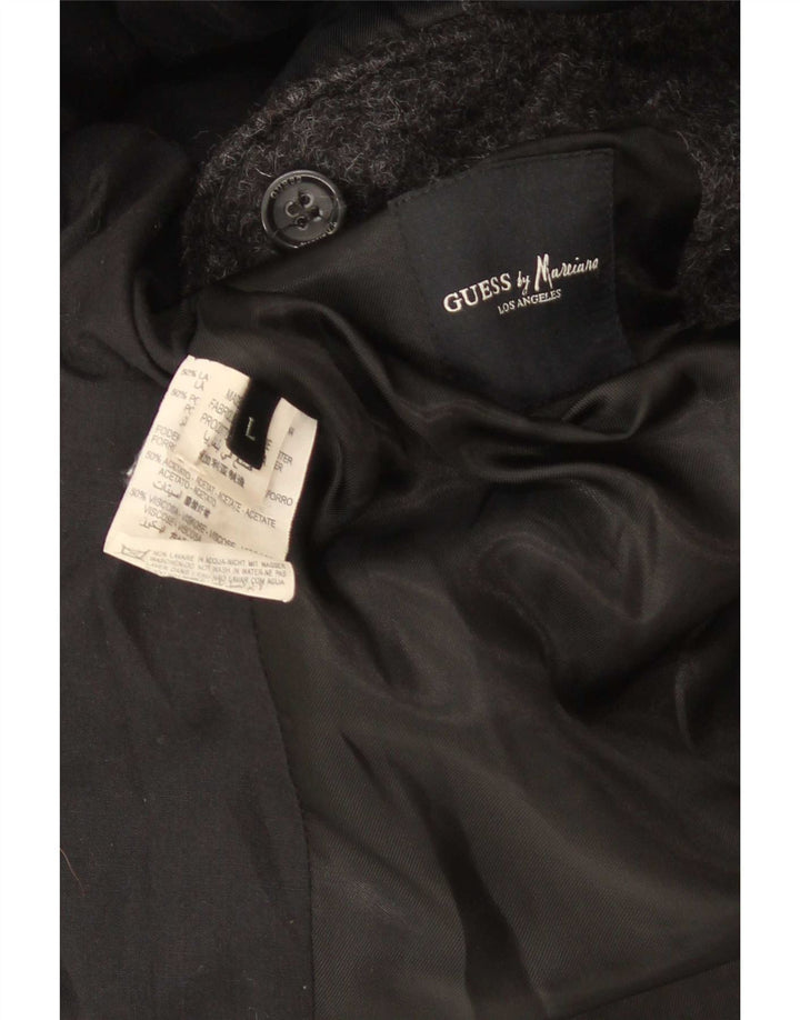 Guess Mens Overcoat UK 40 Large Grey Wool