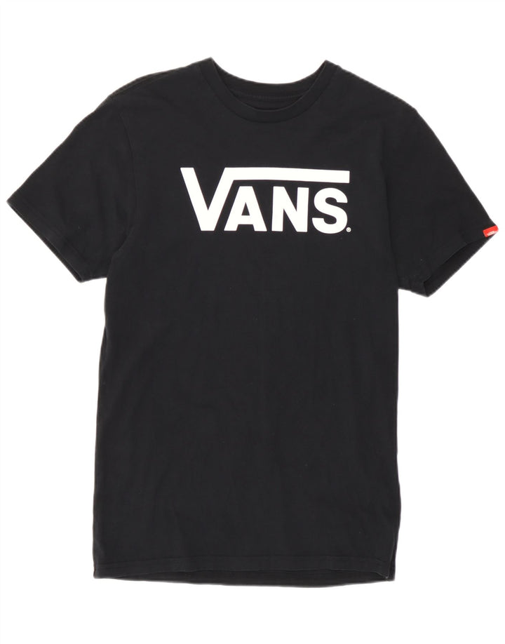 Vans Mens Classic Graphic T-Shirt Top Small Black Cotton