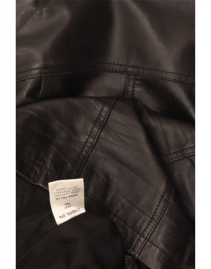 Conbipel Damen Lederjacke IT 48 XL Schwarz