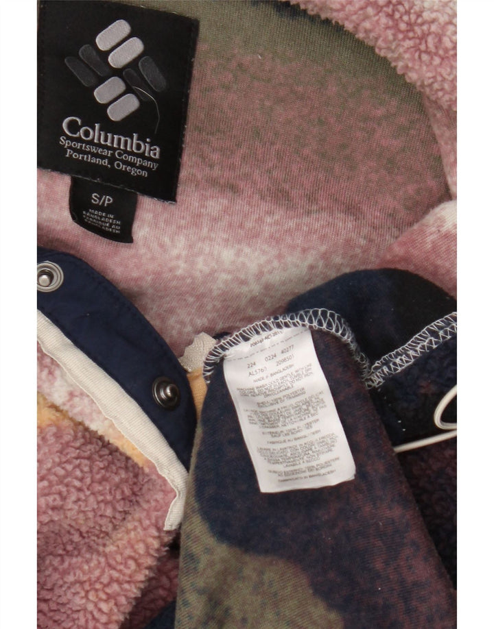 Columbia Dame Oversized Fleece Jumper UK 10 Lille Flerfarvet