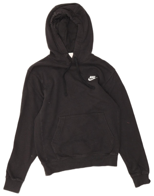 Nike Mens Hoodie Jumper XS Black Cotton