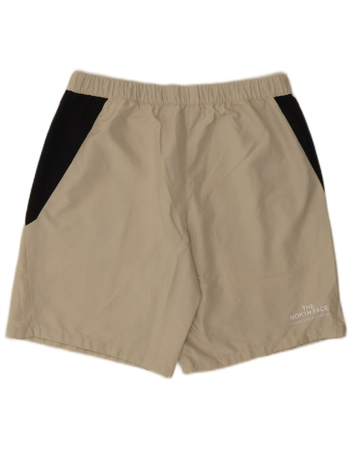The North Face Mens Sport Shorts Medium Beige Colourblock Polyester