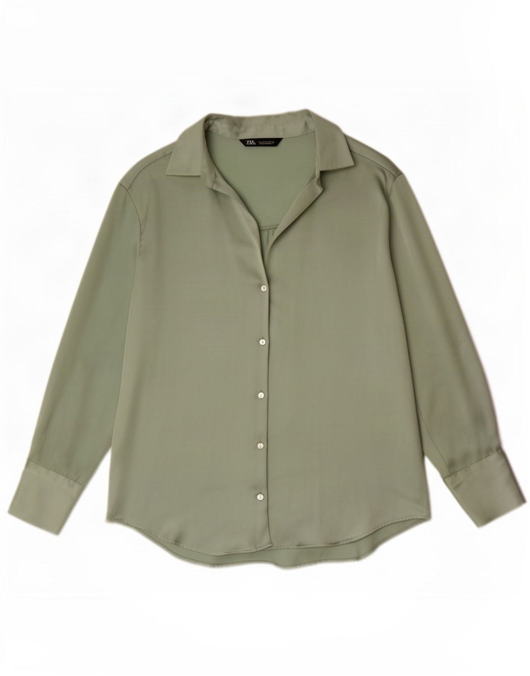 Zara Chemisier Femme UK 14 Vert Moyen