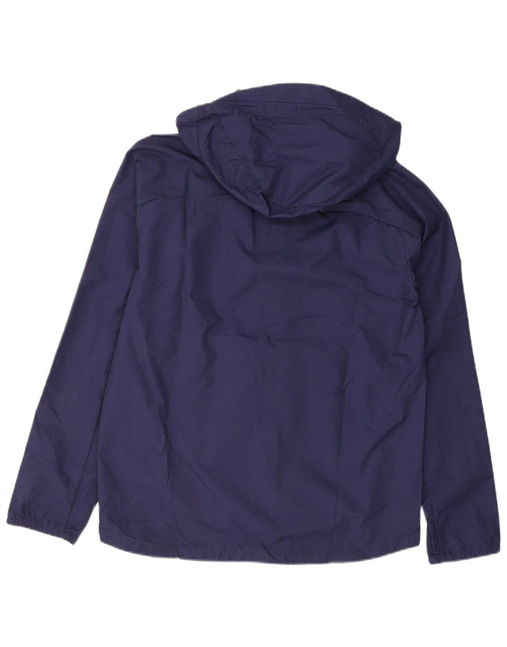 Puma Boys Hooded Rain Jacket 15-16 Years Navy Blue Nylon