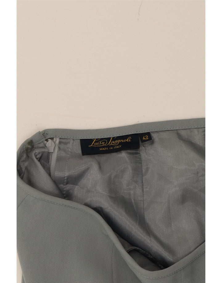 LUISA SPAGNOLI Womens Pencil Skirt IT 42 Medium W28 Grey Polyester Vintage Luisa Spagnoli and Second-Hand Luisa Spagnoli from Messina Hembry 