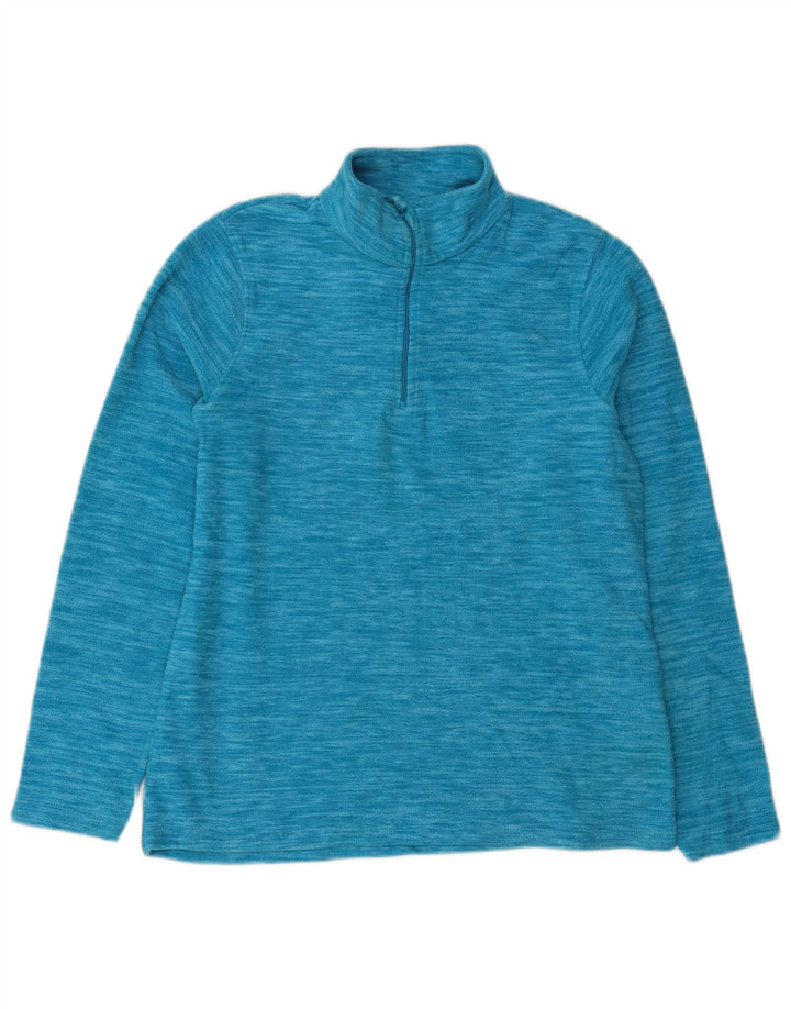 Mountain Warehouse Womens Fleece Jumper UK 14 Large Blue Flecked Polyester