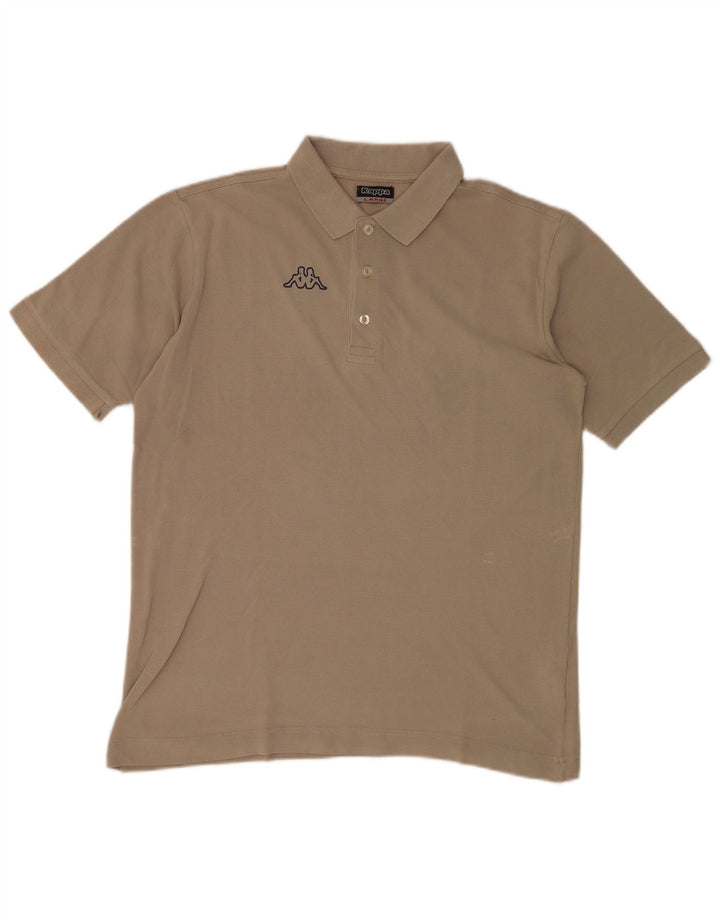 Polo Uomo KAPPA Large Grigio Cotone