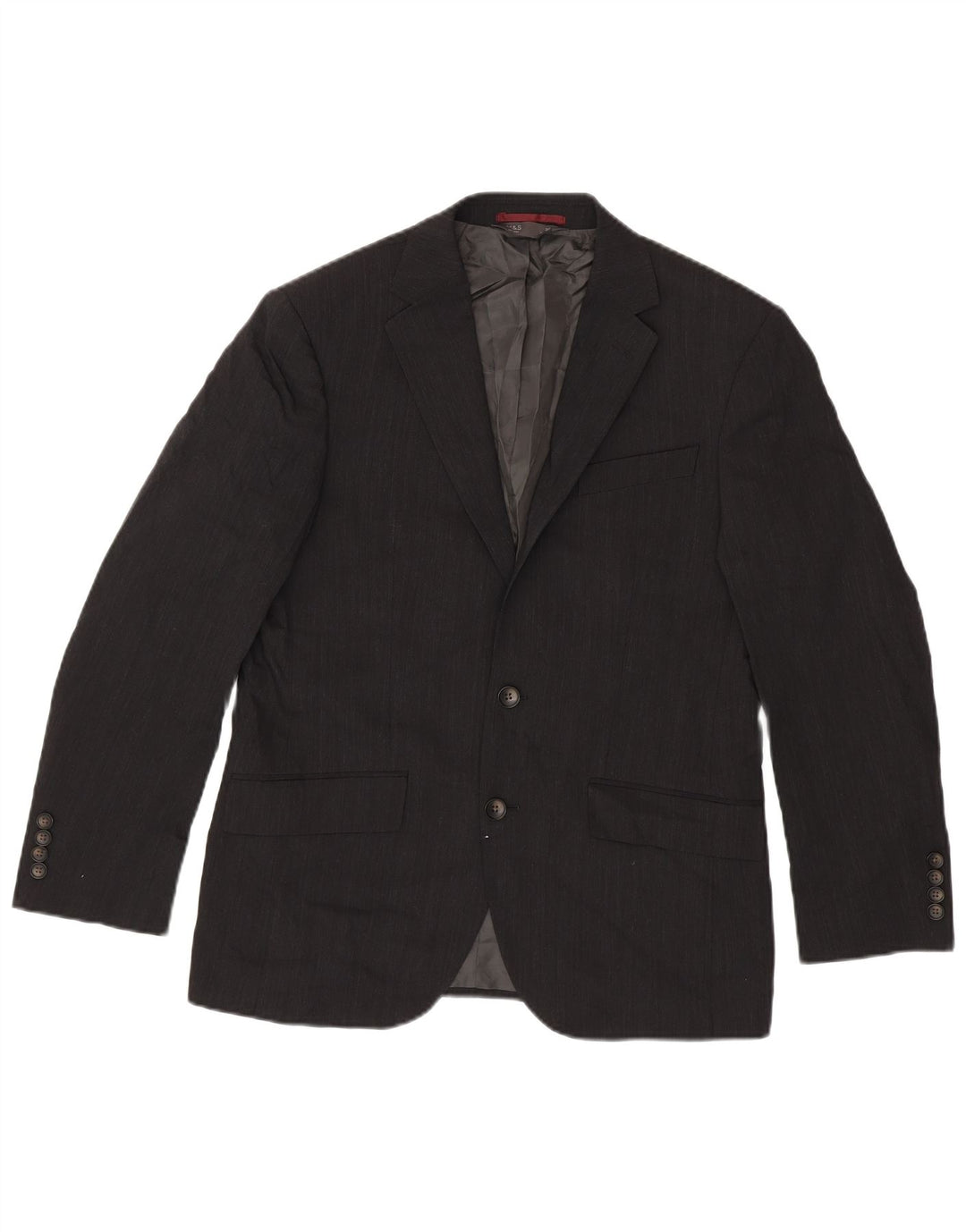 Marks & Spencer Mens 2 Button Blazer Jacket UK 38 Medium Grey Wool