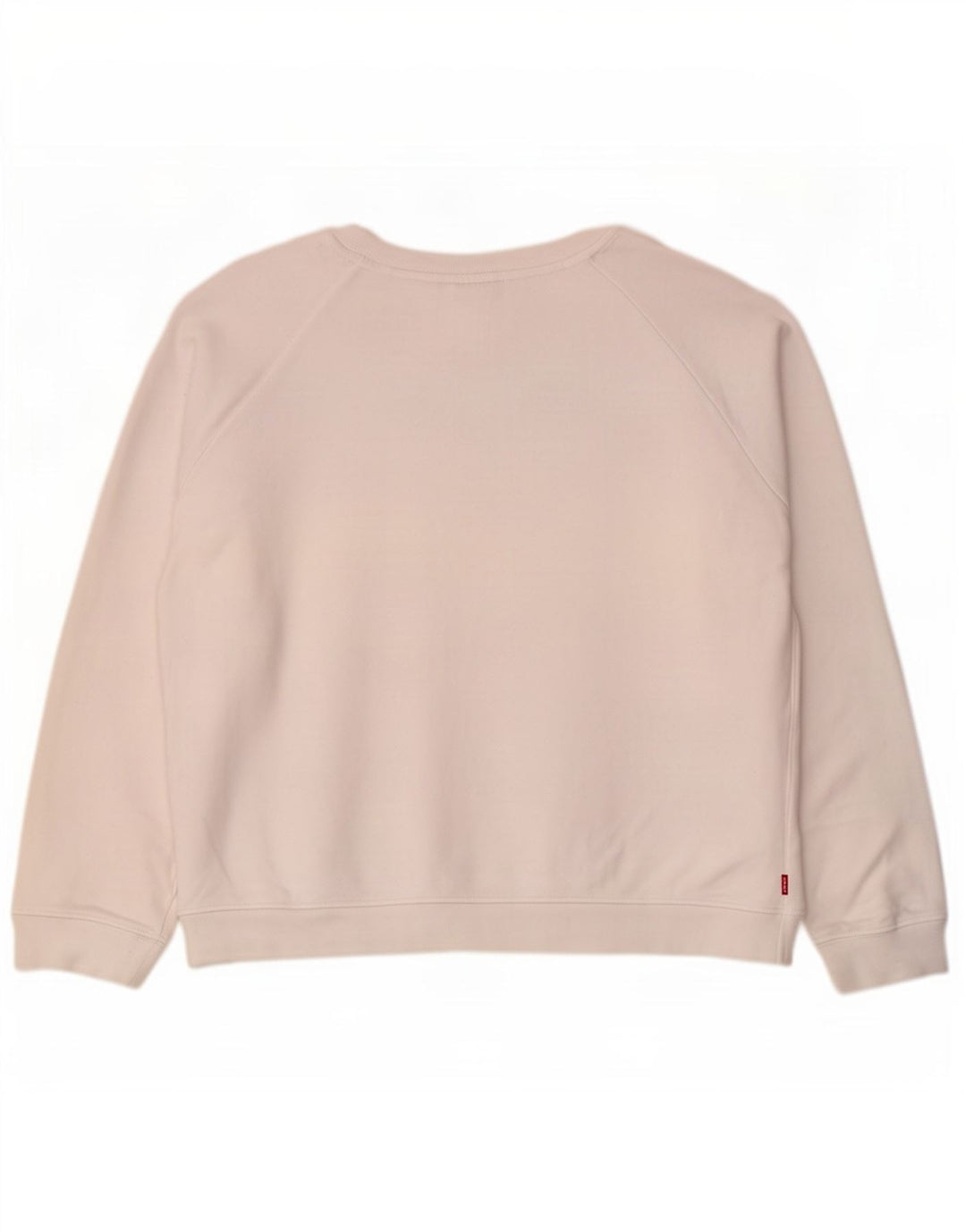 Levi's Donna Felpa oversize con grafica Maglione UK 16 Large Cotone bianco