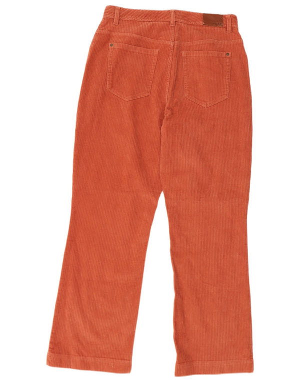 Calça feminina reta de veludo Roxy W30 L28 algodão laranja