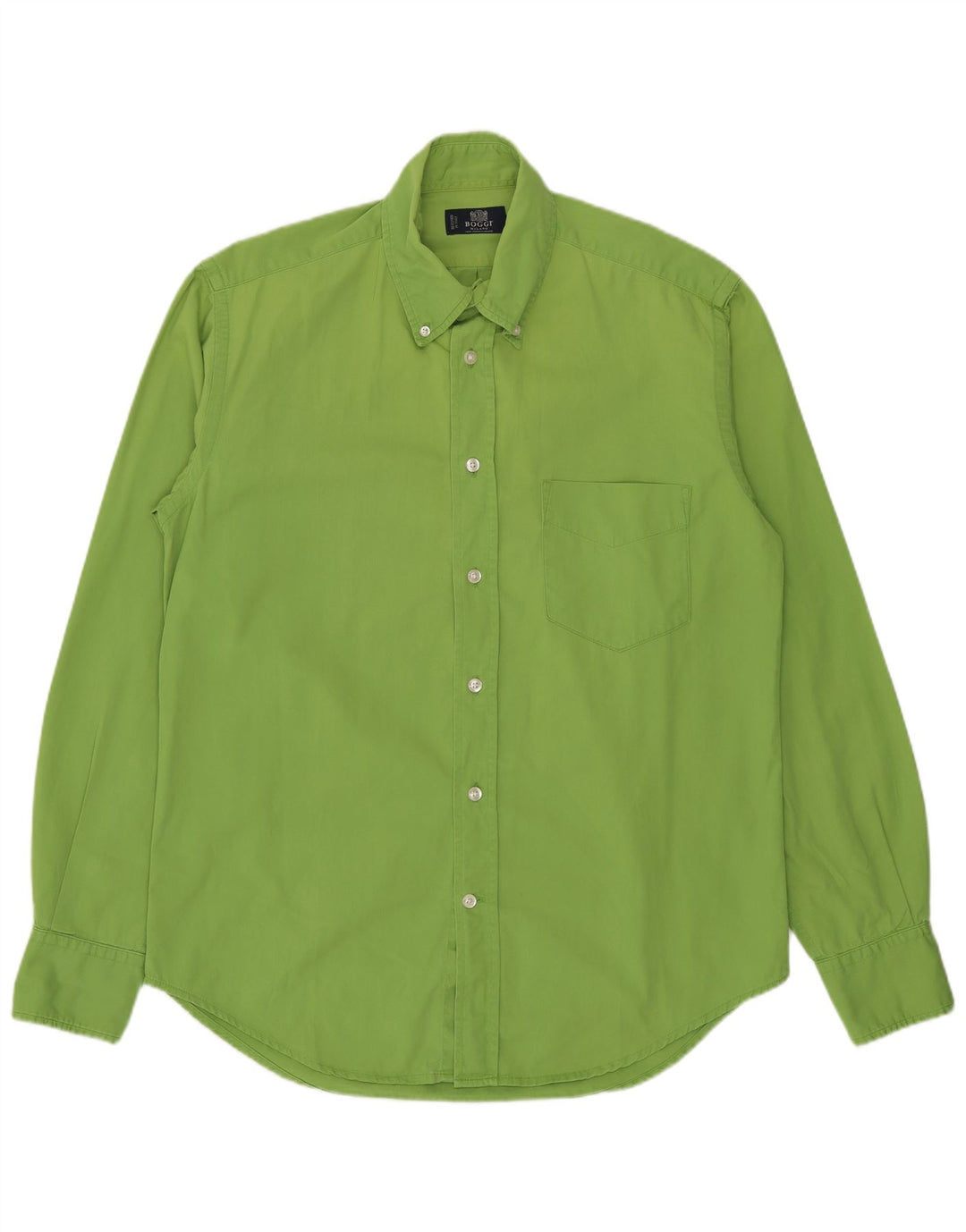 Boggi Mens Shirt Small Green Cotton