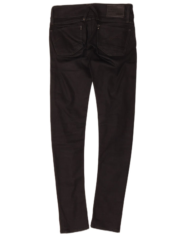 Pantaloni casual skinny da donna G-Star W24 L33 cotone nero