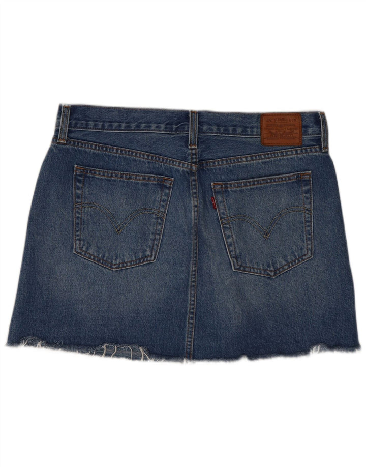 Levi's Womens Mini Denim Skirt W31 Medium Blue Cotton