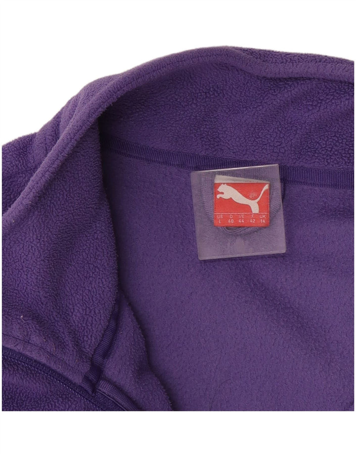Puma Damen Fleecejacke UK 14 Large Lila