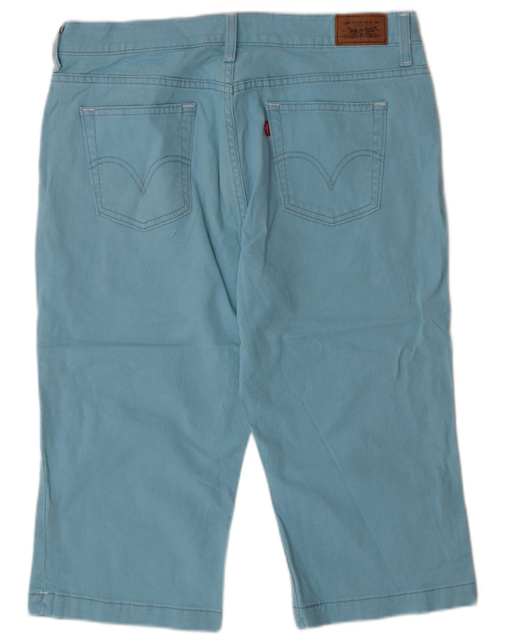 Levi's Womens 515 Capri Jeans US 12 Large W34 Blue Cotton Classic