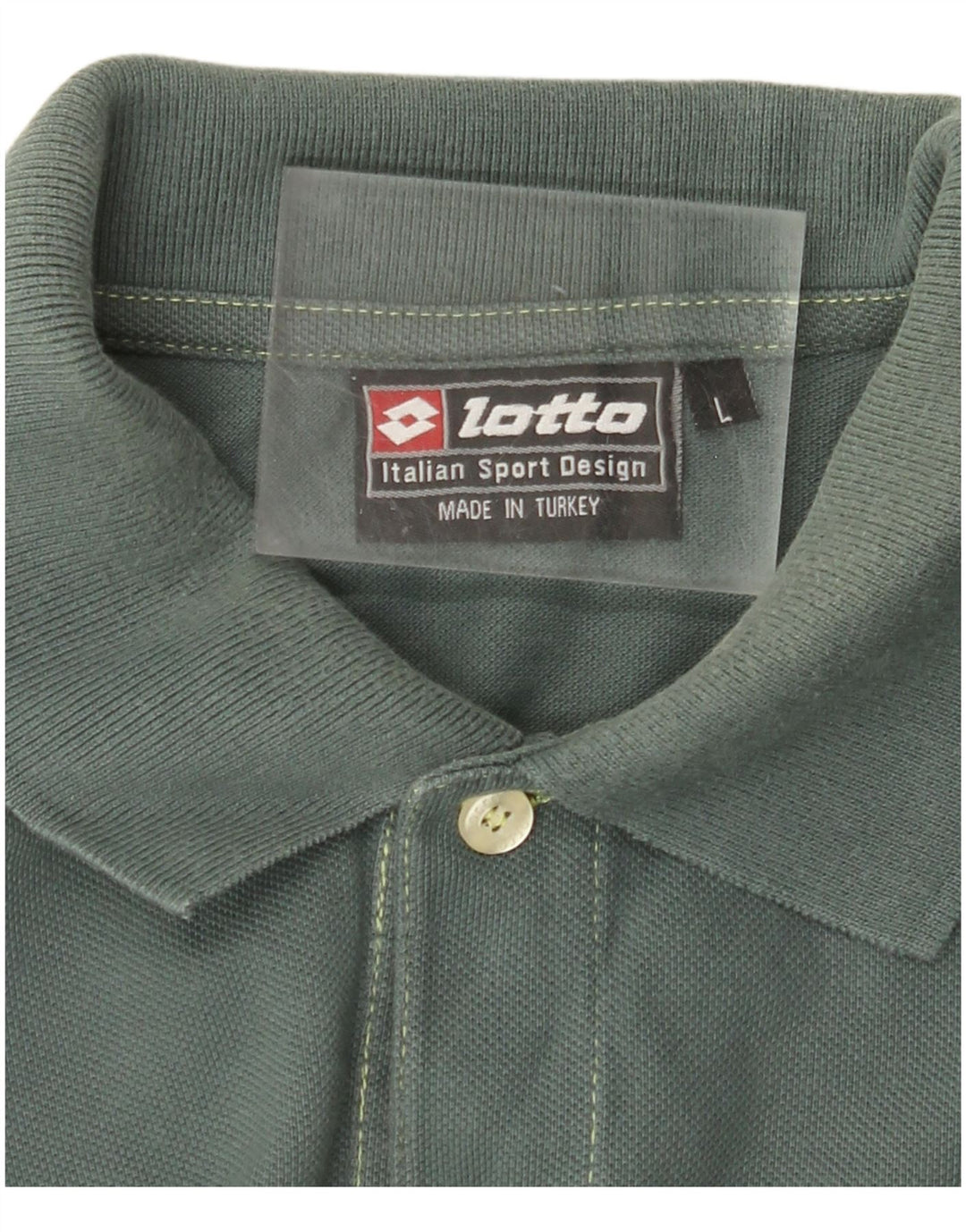 LOTTO Mens Polo Shirt Large Blue