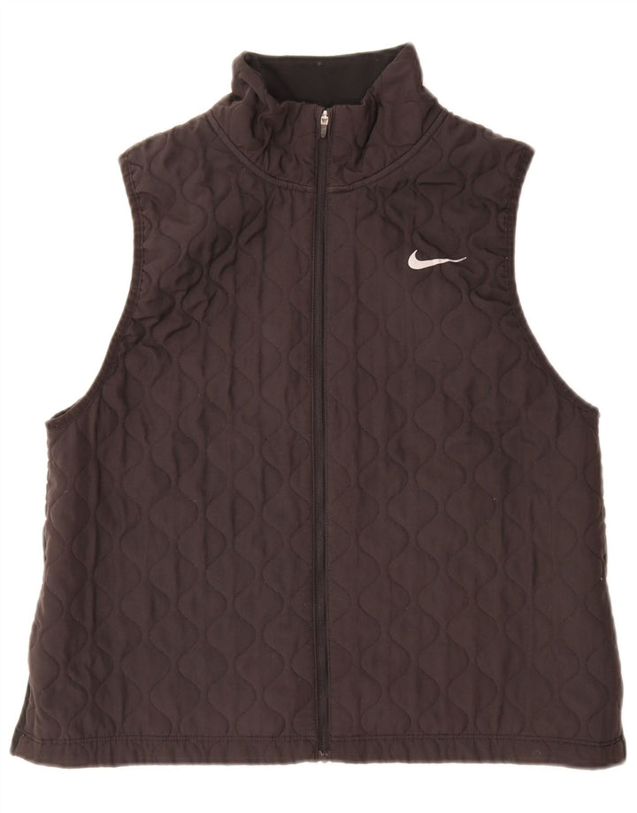 Gilet trapuntato da donna Nike UK 16 grande poliestere nero