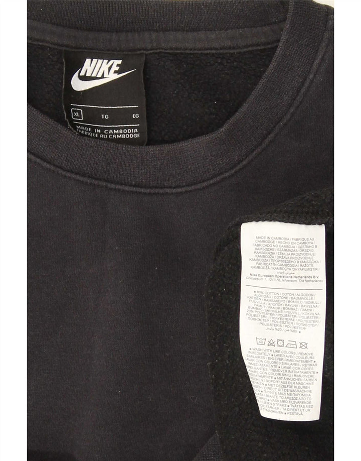 Nike Mens Sweatshirt Jumper XL Black Cotton