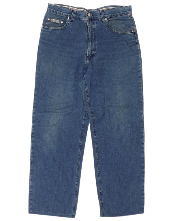 Hugo Boss férfi egyenes farmer W34 L28 kék pamut