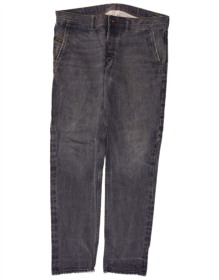 Diesel Mens Slim Jeans W36 L31 Navy Blue Cotton