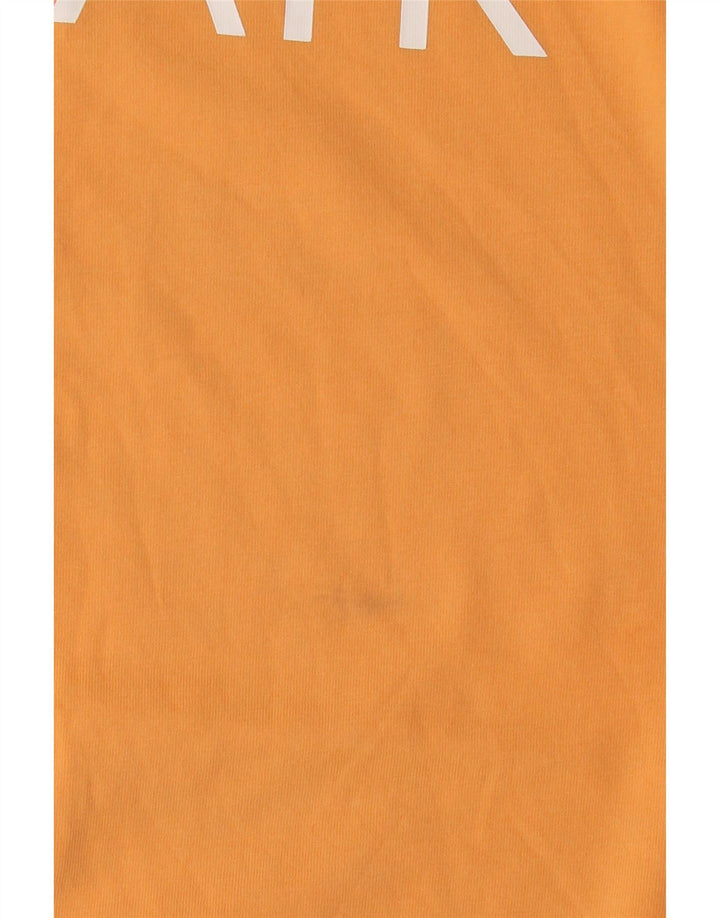 NIKE Mens Graphic T-Shirt Top Large Orange Cotton