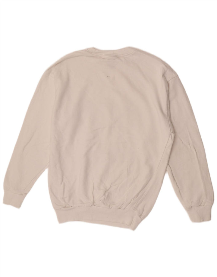 Felpa grafica da uomo Helly Hansen, piccola, in cotone color block bianco
