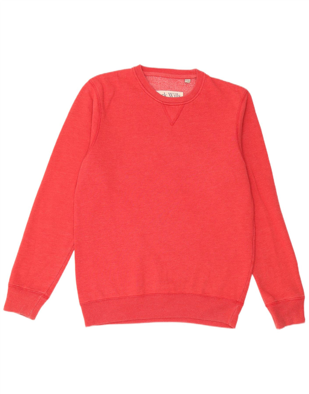 JACK WILLS Mens Graphic Sweatshirt Jumper Medium Red Cotton