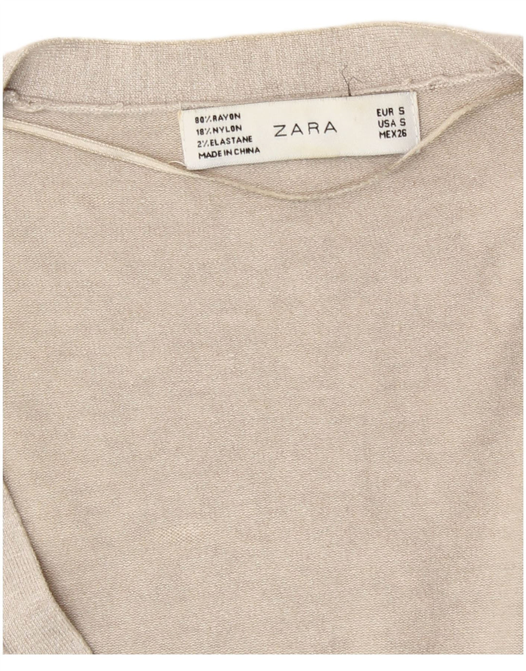 Zara Womens Cardigan Sweater UK 10 Small Grey