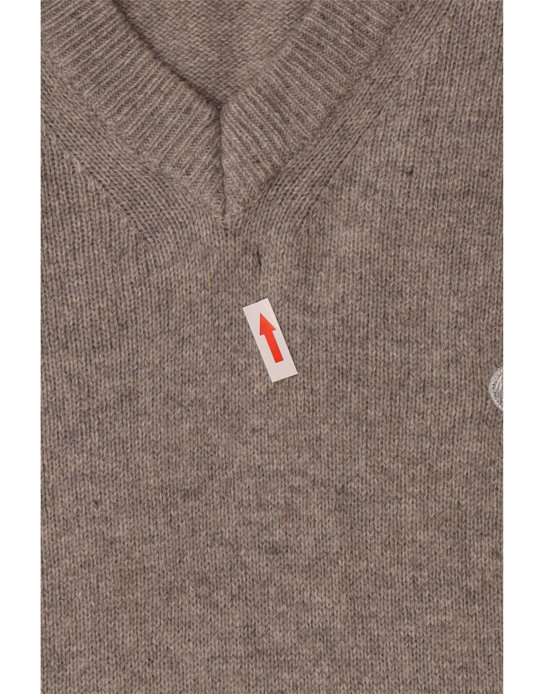 Maglione da uomo con scollo a V Murphy & Nye, grande lana grigia