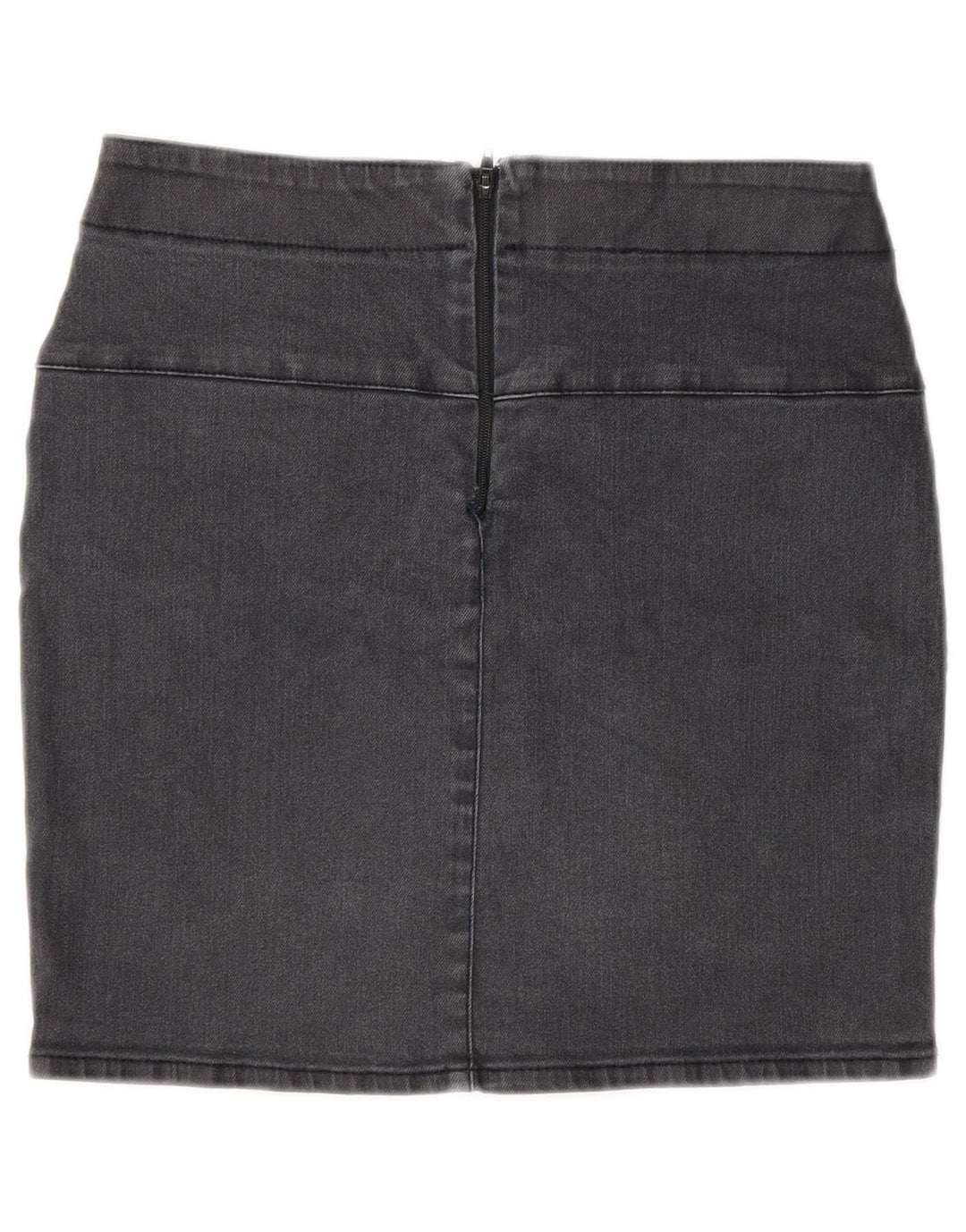 Zara Dame Mini Denim Nederdel EU 36 XS W26 Grå
