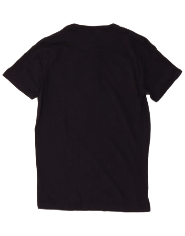 T-shirt da uomo Pierre Cardin Top piccola in cotone blu navy