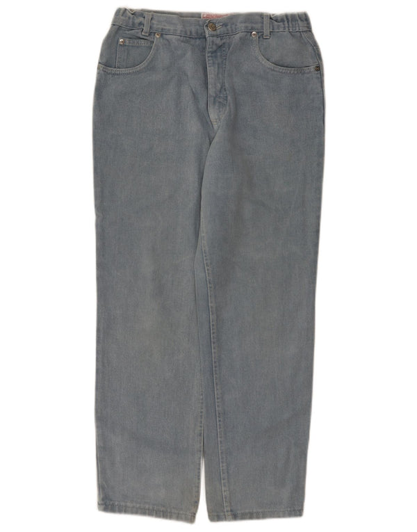 Vintage Womens High Waist Tapered Jeans EU 41 Medium W28 L27 Blue Polyester