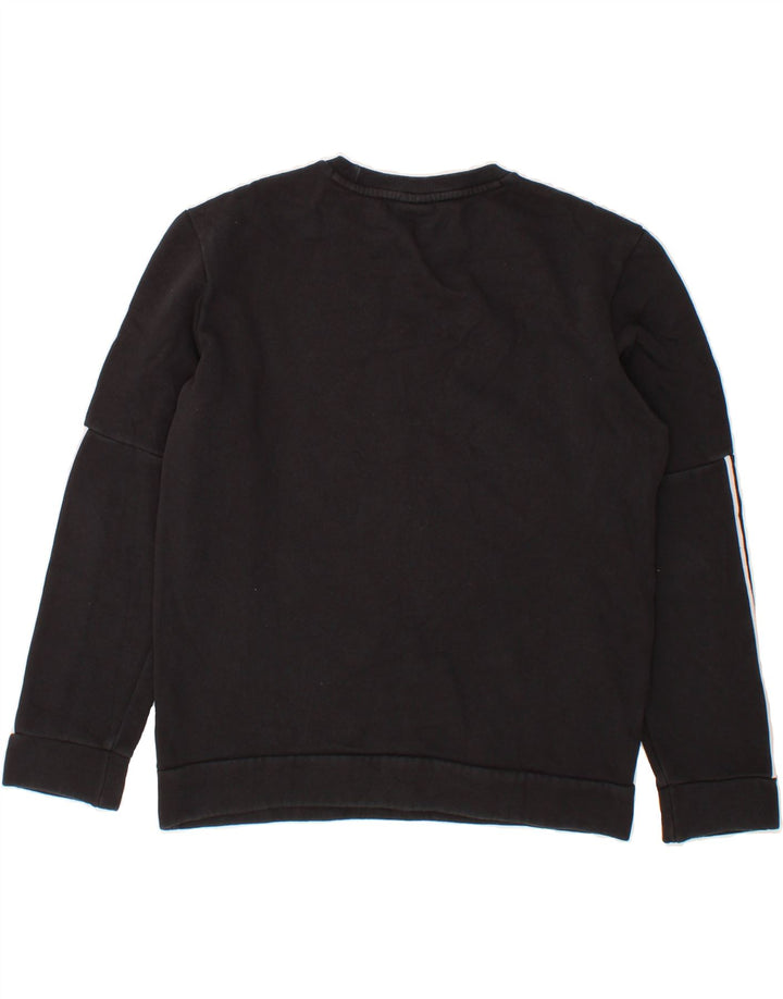 PUMA Mens Graphic Sweatshirt Jumper Small Black Cotton Vintage Puma and Second-Hand Puma from Messina Hembry 