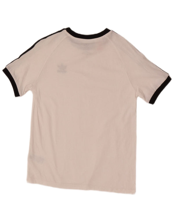 Adidas Boys T-Shirt Top 13-14 år Hvid Bomuld