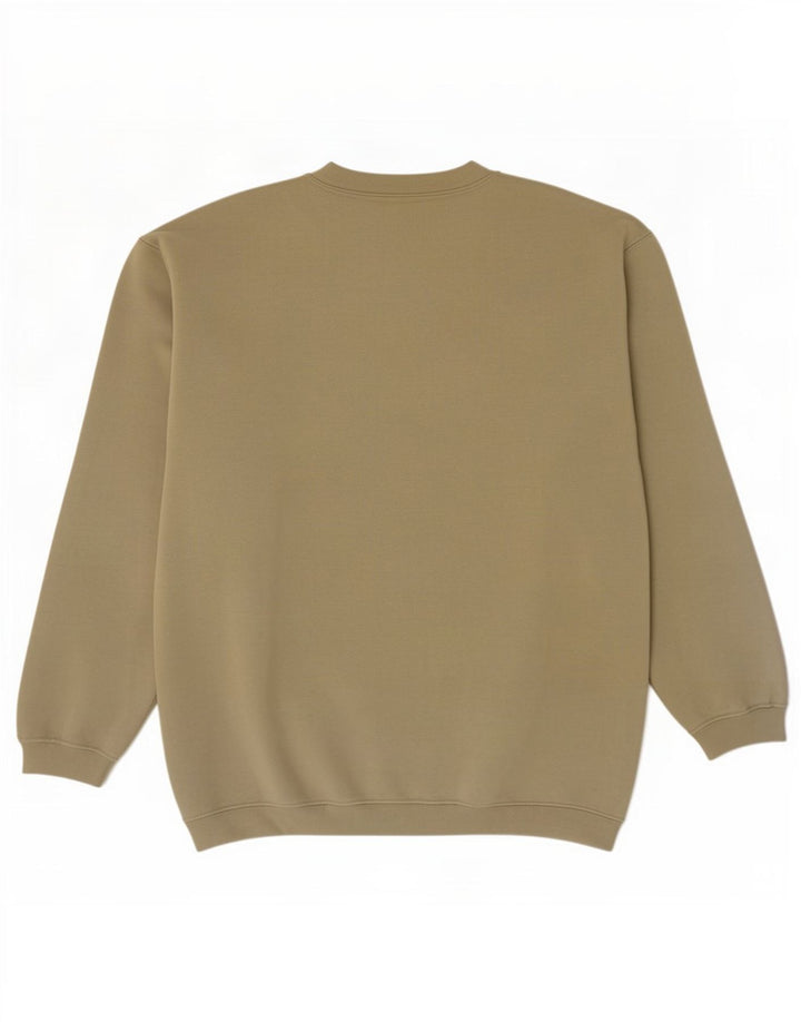 Reebok Mens Sweatshirt Jumper Large Khaki