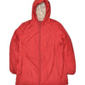 VINTAGE Womens Hooded Windbreaker Jacket UK 16 Large Red Polyester | Vintage Vintage | Thrift | Second-Hand Vintage | Used Clothing | Messina Hembry 