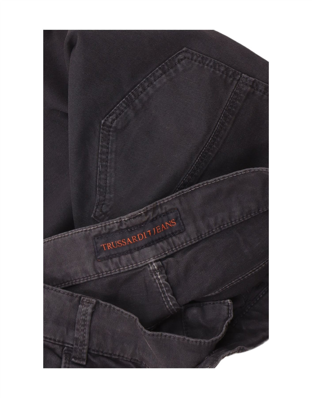 Trussardi Mens Slim Casual Trousers W32 L34 Grey