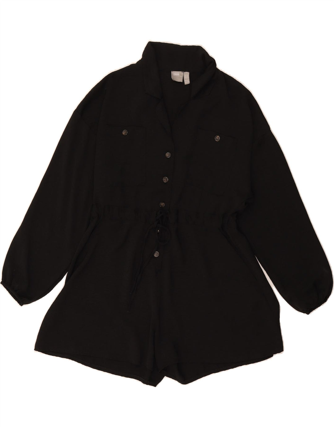 ASOS Womens Playsuit UK 8 Small Black Polyester Vintage Asos and Second-Hand Asos from Messina Hembry 