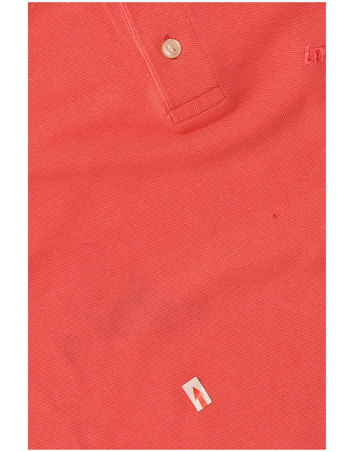 Invicta Mens Long Sleeve Polo Shirt Large Red Cotton