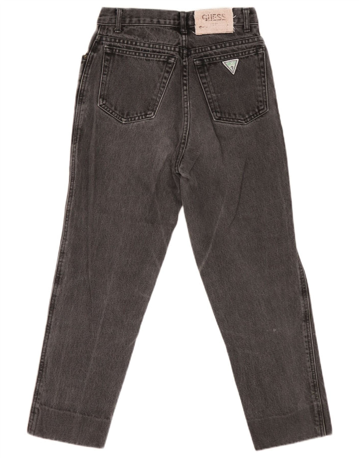 Guess Womens Tapered Jeans W29 L24 Black Cotton