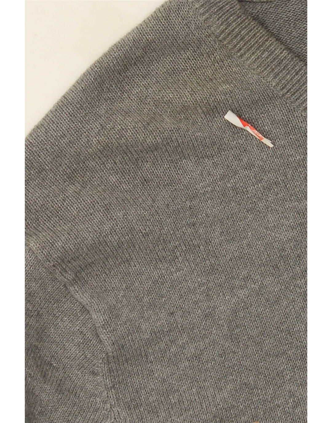 J. Crew Mens V-Neck Jumper Sweater 2XL Grey Cotton