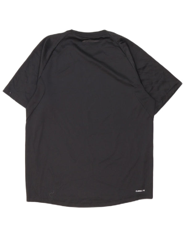 Adidas Mens Climalite T-Shirt Top Medium Black