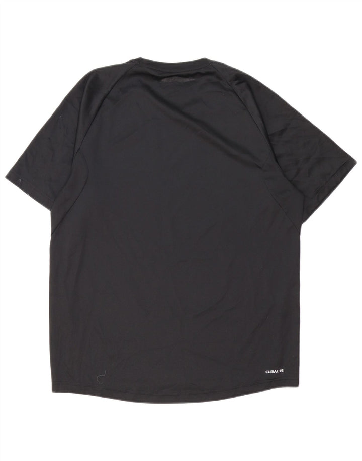 Adidas Mens Climalite T-Shirt Top Medium Black